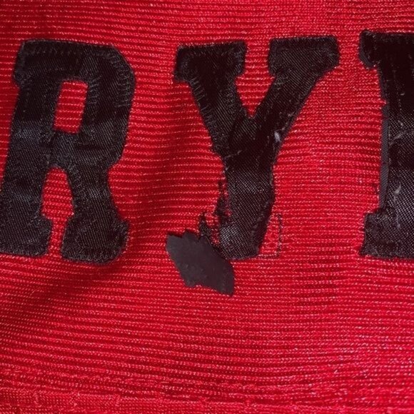 Colosseum Athletics Maryland Terrapins Red & Black Jersey 34 L Mens Sports Appar - Picture 4 of 14